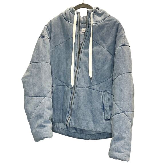Risen – Denim Hooded Jacket – Medium Wash – Size M - Picture 1 of 6